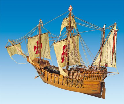 Plan de maquette bateau bois Santa Maria,Mantua