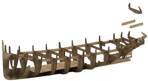 Maquette bateau bois de remorqueur