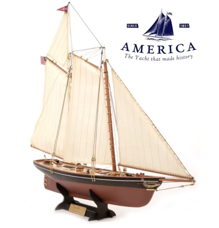 La maquette du yacht America 1851 