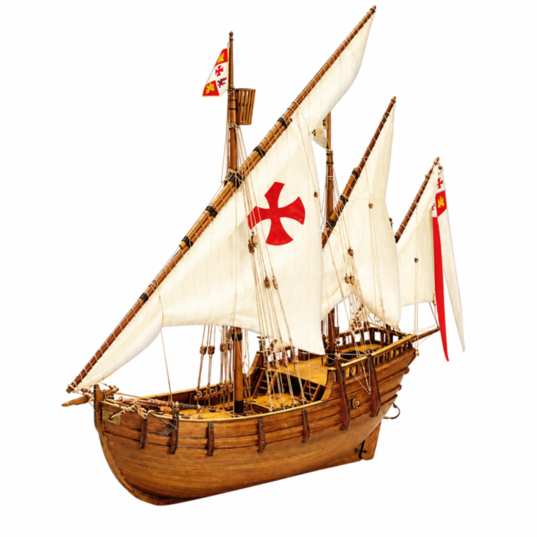 Maquette bateau bois Nina Mantua