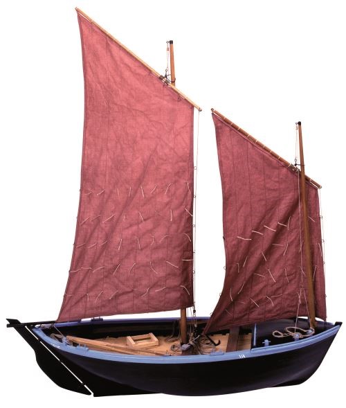 YK002 Soclaine maquette navigante bateau bois motorisé LE THONIER TI52 1985