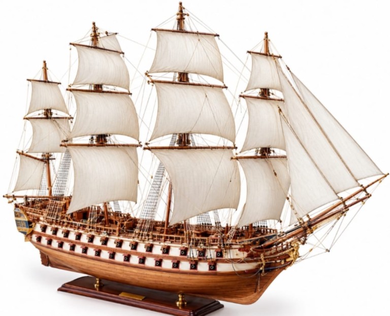 Maquette bateau en bois le Superbe