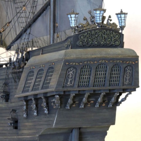 Maquette de bateau en bois Black Pearl