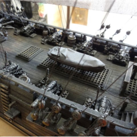 Maquette de bateau en bois Black Pearl