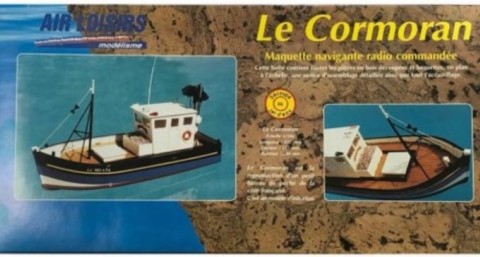 Maquette de bateau en bois navigante "Le Cormoran"
