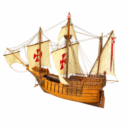 Maquette en bois de la Santa Maria de Mantua Model