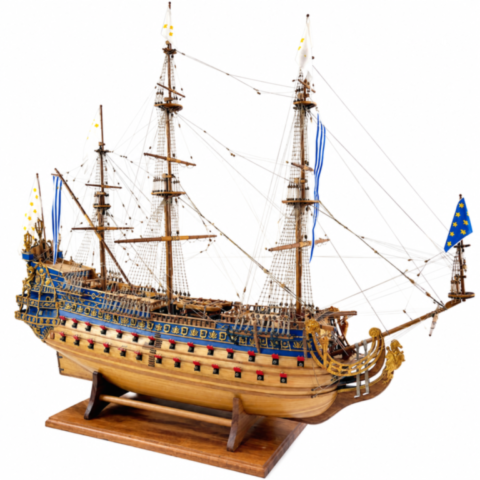 Maquette bateau en bois Soleil Royal