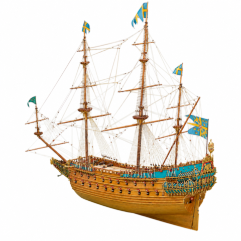 Maquette bateau en bois le Wasa de Mantua